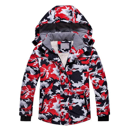 Girls Windproof Camouflage Winter Ski Jacket - Jacket - WildSurfer - Mad Fly Essentials