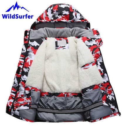 Girls Windproof Camouflage Winter Ski Jacket - Jacket - WildSurfer - Mad Fly Essentials