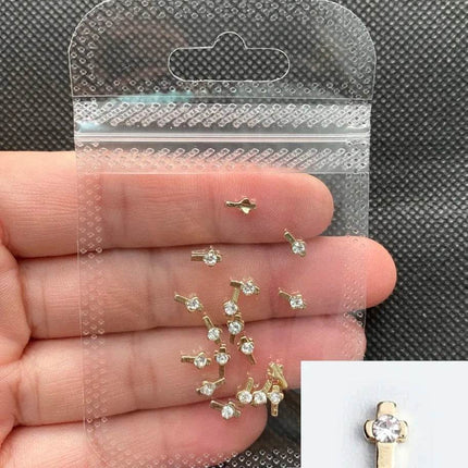 Glitter Cross 20pc Rhinestone Art Nail Essentials - Nail Essentials - Elaimei - Mad Fly Essentials