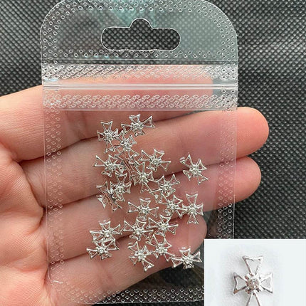 Glitter Cross 20pc Rhinestone Art Nail Essentials - Nail Essentials - Elaimei - Mad Fly Essentials