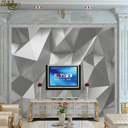 Golden Polygon 3D Mural Wallpaper - Wallpaper - JD Home Decor - Mad Fly Essentials