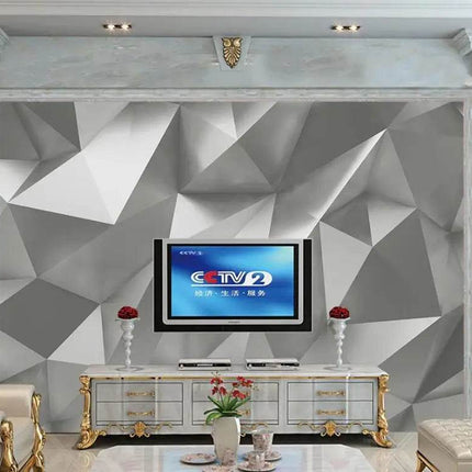 Golden Polygon 3D Mural Wallpaper - Wallpaper - JD Home Decor - Mad Fly Essentials