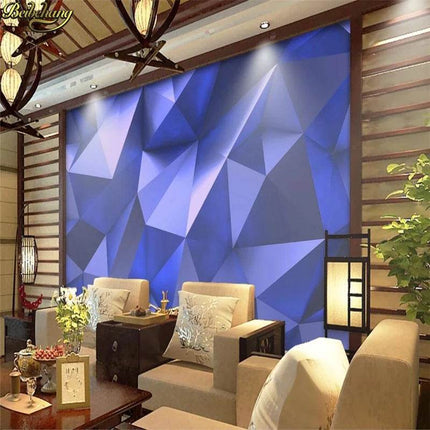 Golden Polygon 3D Mural Wallpaper - Wallpaper - JD Home Decor - Mad Fly Essentials