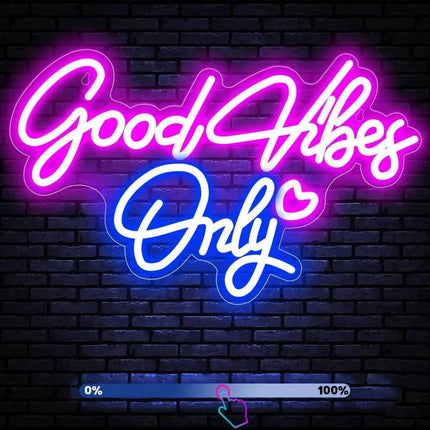 Good Vibes Only Neon LED Bedroom Sign Decor - Sign Decor - LED FAIRY - Mad Fly Essentials
