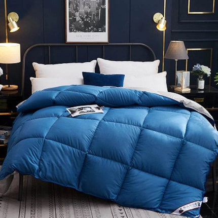 Goose Down Quilted Comforter Bedding Duvet Set - Duvet Set - BENLI WHITE - Mad Fly Essentials