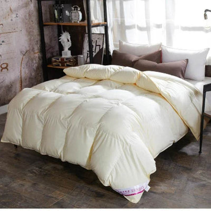 Goose Down Quilted Comforter Bedding Duvet Set - Duvet Set - BENLI WHITE - Mad Fly Essentials
