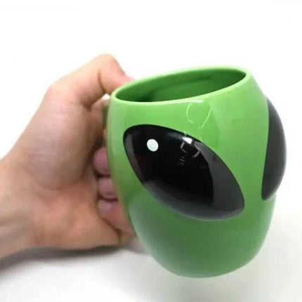 Green 3D Alien Ceramic Coffee Mug - Coffee Mug - Light Magic - Mad Fly Essentials