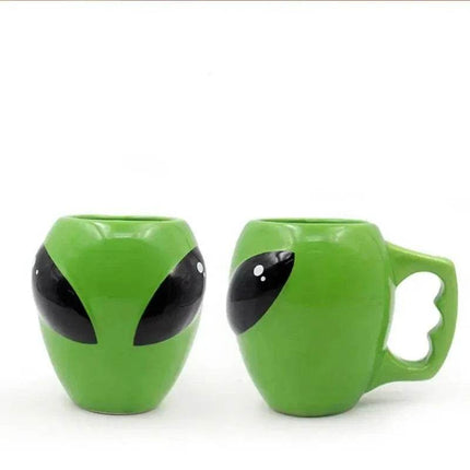 Green 3D Alien Ceramic Coffee Mug - Coffee Mug - Light Magic - Mad Fly Essentials