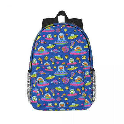 Green Alien Universe Wondrous Laptop Backpack - Backpack - Alien Style - Mad Fly Essentials