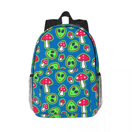 Green Alien Universe Wondrous Laptop Backpack - Backpack - Alien Style - Mad Fly Essentials