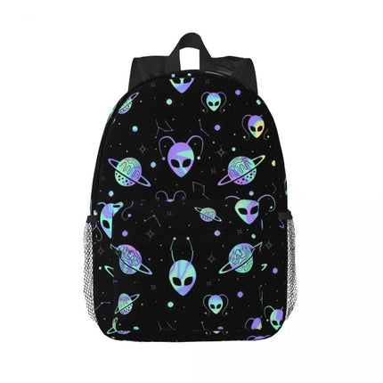 Green Alien Universe Wondrous Laptop Backpack - Mad Fly Essentials