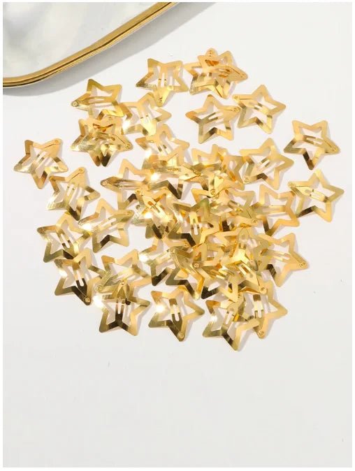 Hair Accessories Girl Gold Silver Star Y2K Hair Clips - Hair Accessories - kemei - Mad Fly Essentials
