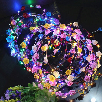 Hair Accessories LED Flower Wreath Light Up Wedding Party Favors - Hair Accessories - Hviero - Mad Fly Essentials
