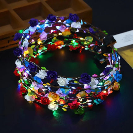 Hair Accessories LED Flower Wreath Light Up Wedding Party Favors - Hair Accessories - Hviero - Mad Fly Essentials