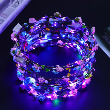 Hair Accessories LED Flower Wreath Light Up Wedding Party Favors - Hair Accessories - Hviero - Mad Fly Essentials