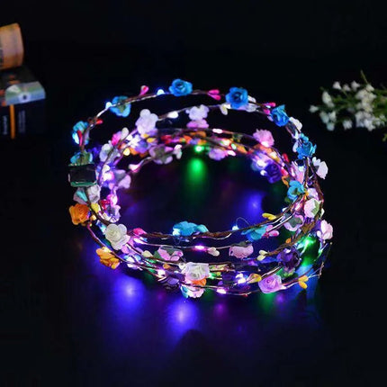Hair Accessories LED Flower Wreath Light Up Wedding Party Favors - Hair Accessories - Hviero - Mad Fly Essentials