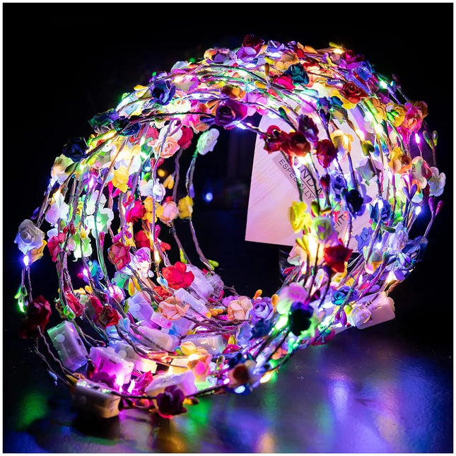 Hair Accessories LED Flower Wreath Light Up Wedding Party Favors - Hair Accessories - Hviero - Mad Fly Essentials