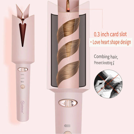 Hair Accessories USB Rechargeable Auto Rotating Styling Tool - Hair Accessories - kemei - Mad Fly Essentials