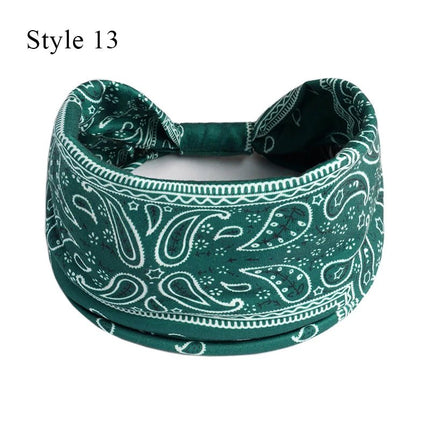 Hair Accessories Women Boho Turban Yoga Elastic Head Wrap Hairbands - Hair Accessories - Werueruyu - Mad Fly Essentials