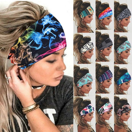 Hair Accessories Women Boho Turban Yoga Elastic Head Wrap Hairbands - Hair Accessories - Werueruyu - Mad Fly Essentials