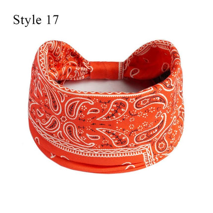 Hair Accessories Women Boho Turban Yoga Elastic Head Wrap Hairbands - Hair Accessories - Werueruyu - Mad Fly Essentials