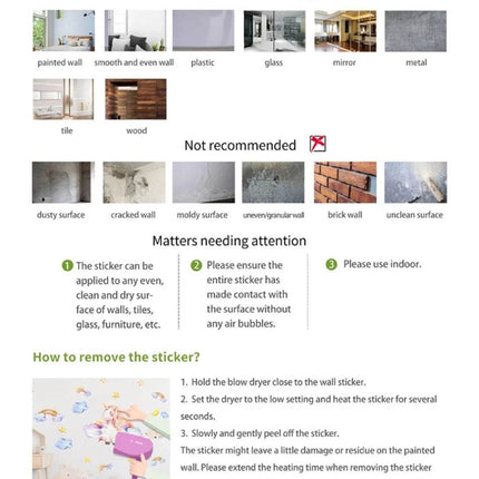 Half Sun Wallpaper Kids Room 3D Wall Sticker - 3D Wall Sticker - Nursery Ready - Mad Fly Essentials