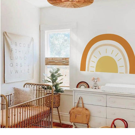 Half Sun Wallpaper Kids Room 3D Wall Sticker - 3D Wall Sticker - Nursery Ready - Mad Fly Essentials