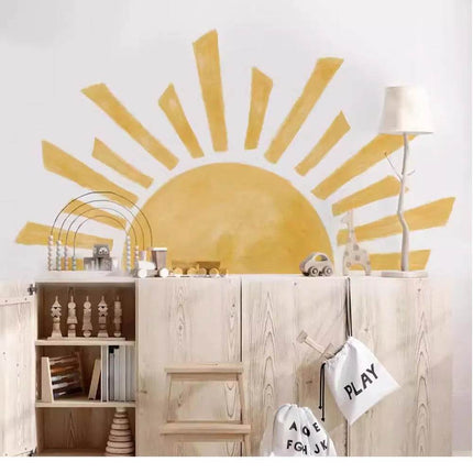 Half Sun Wallpaper Kids Room 3D Wall Sticker - 3D Wall Sticker - Nursery Ready - Mad Fly Essentials
