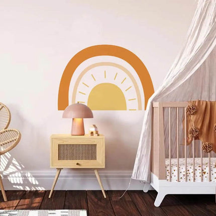 Half Sun Wallpaper Kids Room 3D Wall Sticker - 3D Wall Sticker - Nursery Ready - Mad Fly Essentials