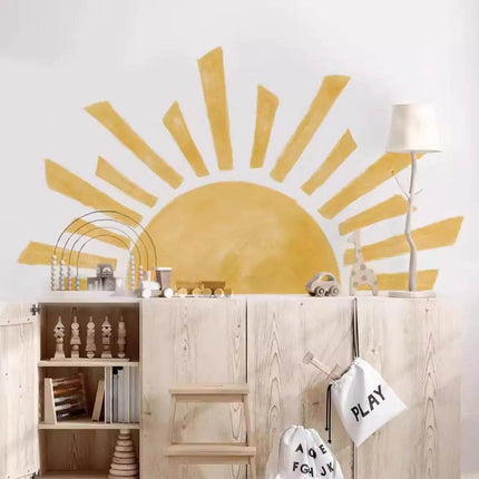 Half Sun Wallpaper Kids Room 3D Wall Sticker - 3D Wall Sticker - Nursery Ready - Mad Fly Essentials