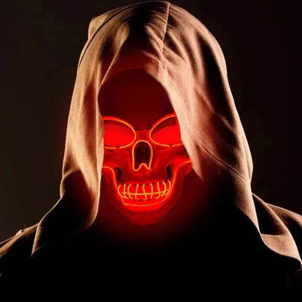 Halloween Glowing Skull LED Mask Boys Costume - Costume - LEDP - Mad Fly Essentials