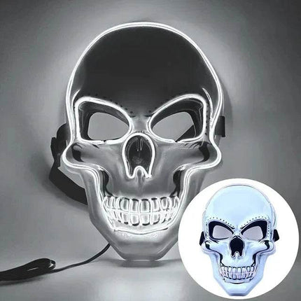 Halloween Glowing Skull LED Mask Boys Costume - Costume - LEDP - Mad Fly Essentials