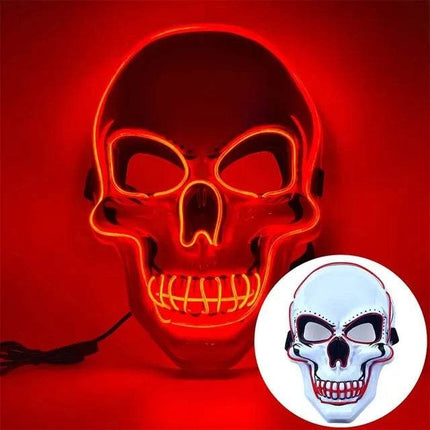 Halloween Glowing Skull LED Mask Boys Costume - Costume - LEDP - Mad Fly Essentials