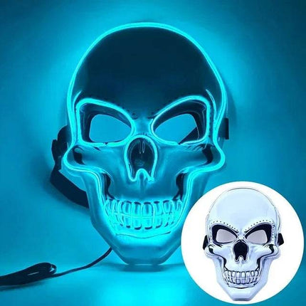 Halloween Glowing Skull LED Mask Boys Costume - Costume - LEDP - Mad Fly Essentials