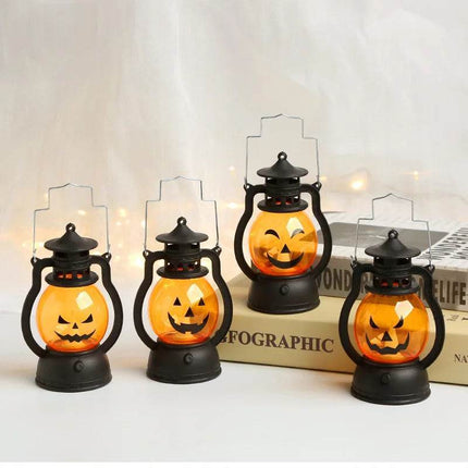 LED Ghost Pumpkin Retro Lantern Halloween Decor - Halloween Decor - Partigos - Mad Fly Essentials
