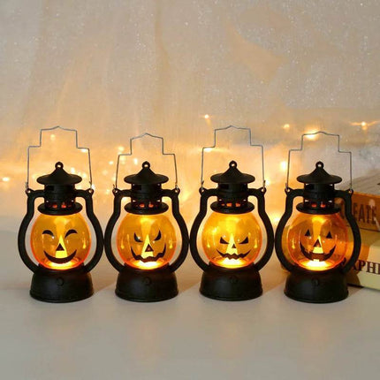 LED Ghost Pumpkin Retro Lantern Halloween Decor - Halloween Decor - Partigos - Mad Fly Essentials