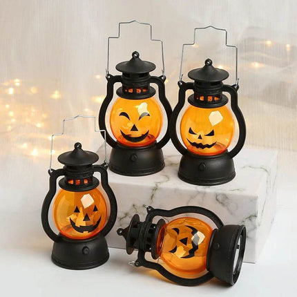 LED Ghost Pumpkin Retro Lantern Halloween Decor - Halloween Decor - Partigos - Mad Fly Essentials
