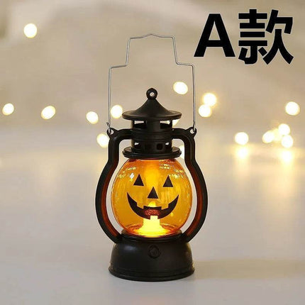 LED Ghost Pumpkin Retro Lantern Halloween Decor - Halloween Decor - Partigos - Mad Fly Essentials