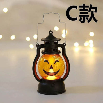 LED Ghost Pumpkin Retro Lantern Halloween Decor - Halloween Decor - Partigos - Mad Fly Essentials