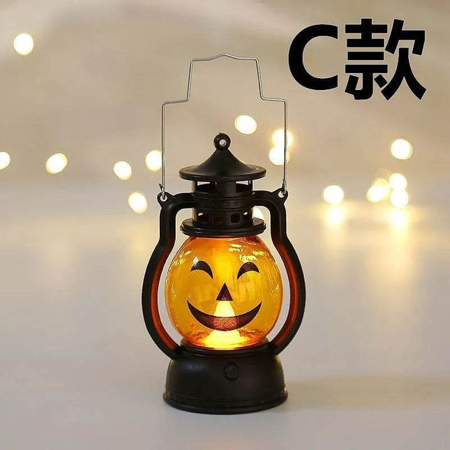 LED Ghost Pumpkin Retro Lantern Halloween Decor - Halloween Decor - Partigos - Mad Fly Essentials