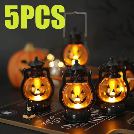 LED Ghost Pumpkin Retro Lantern Halloween Decor - Halloween Decor - Partigos - Mad Fly Essentials