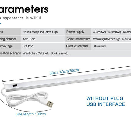 Hand Sweep Sensor Under Cabinet LED Night Light - LED Night Light - Plutus - Quinn - Mad Fly Essentials
