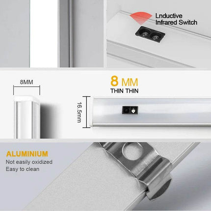 Hand Sweep Sensor Under Cabinet LED Night Light - LED Night Light - Plutus - Quinn - Mad Fly Essentials