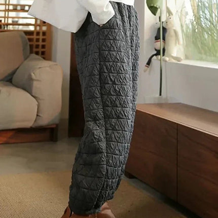 Harem Pants Quilted Cotton Bloomer Winter Women Bottoms - Harem Pants - UXST - Mad Fly Essentials