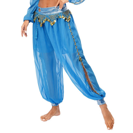 Harem Pants Women Belly Dance Sequin Arabic Costume Pants - Harem Pants - GPBD - Mad Fly Essentials