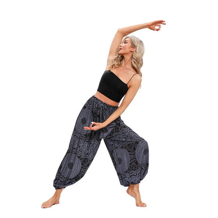 Harem Pants Women Boho High Waist Yoga Pants - Harem Pants - UXST - Mad Fly Essentials