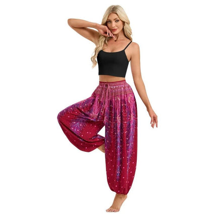 Harem Pants Women Boho High Waist Yoga Pants - Harem Pants - UXST - Mad Fly Essentials