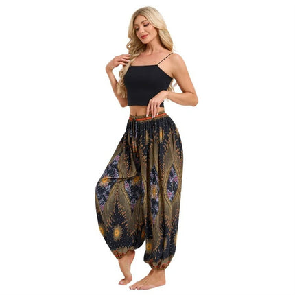 Harem Pants Women Boho High Waist Yoga Pants - Harem Pants - UXST - Mad Fly Essentials