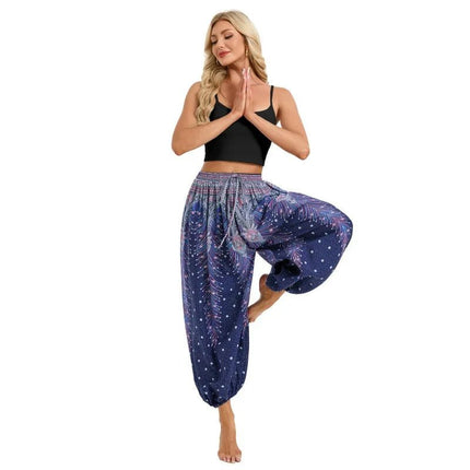 Harem Pants Women Boho High Waist Yoga Pants - Harem Pants - UXST - Mad Fly Essentials