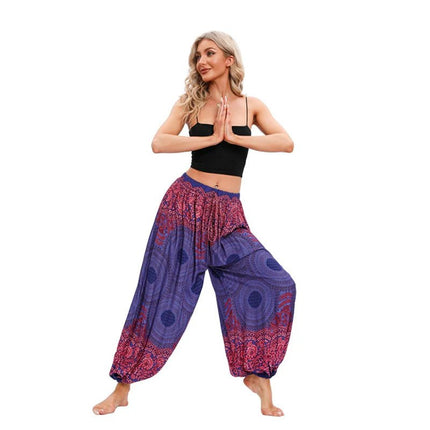 Harem Pants Women Boho High Waist Yoga Pants - Harem Pants - UXST - Mad Fly Essentials